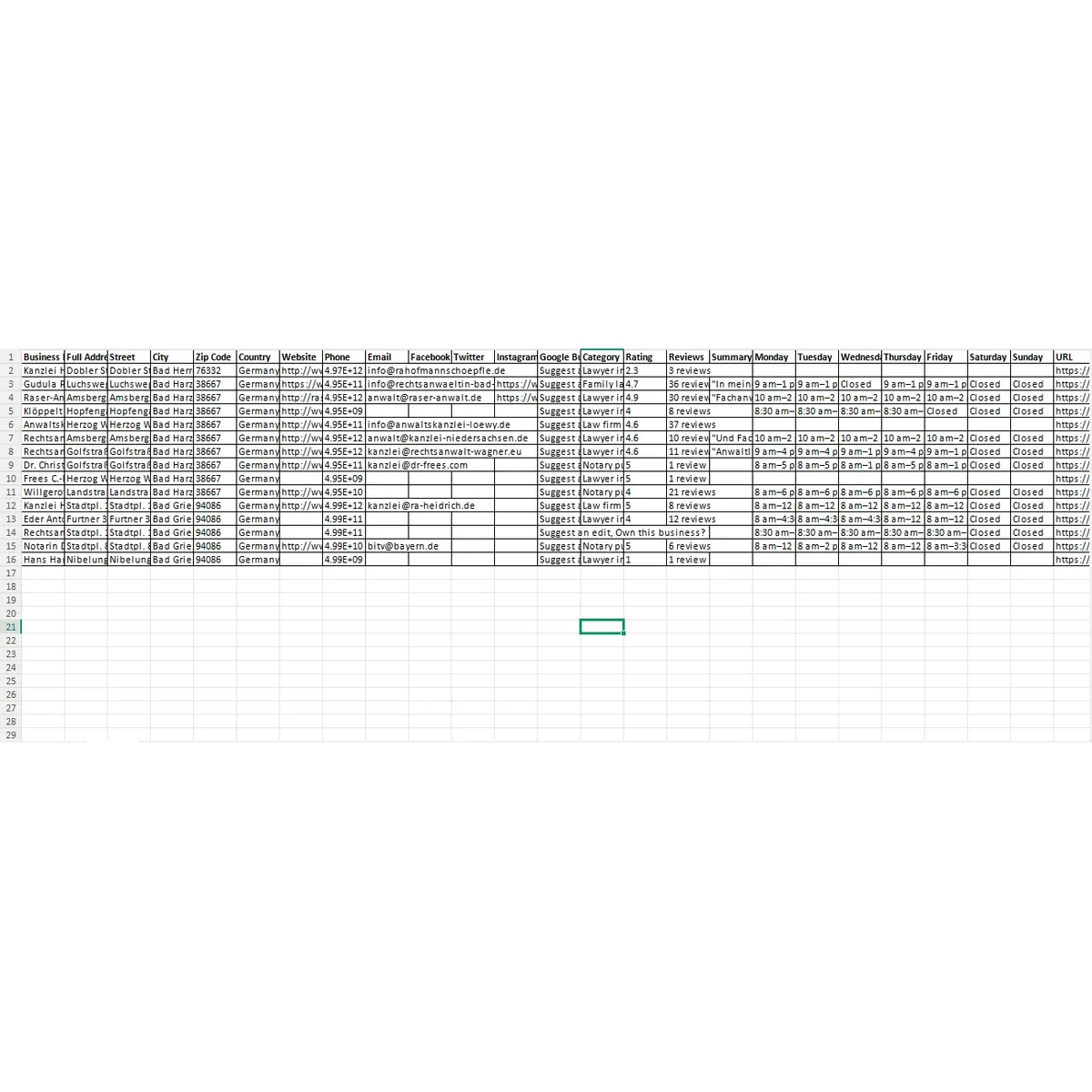 Germany Law Firms Sample