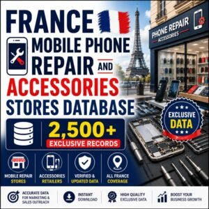 france mobile phone repair accessories stores database