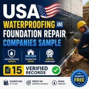 USA waterproofing foundation repair companies sample - Verified 15 records