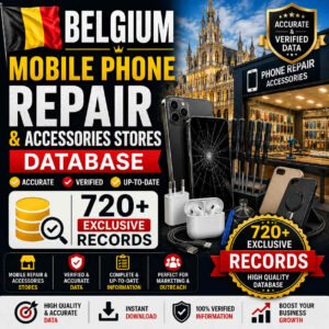 Belgium mobile phone repair and accessories stores database - 720+ exclusive records