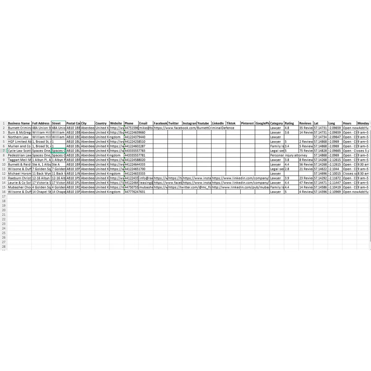 Law Firms Scotland UK Database Sample: Free 15 Verified Records - Image 2